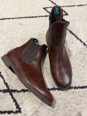 Aigle 42 (10) Dark Brown Leather Chukka Boots